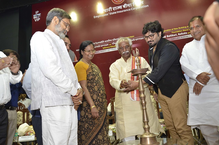 Inauguration of New Building of  ESIC Regional Office, Kolkata and Foundation Stone Laying for  Upgradation of ESI Hospital, Baltikuri & ESI Hospital, Durgapur, West Bengal on 13.07 2017