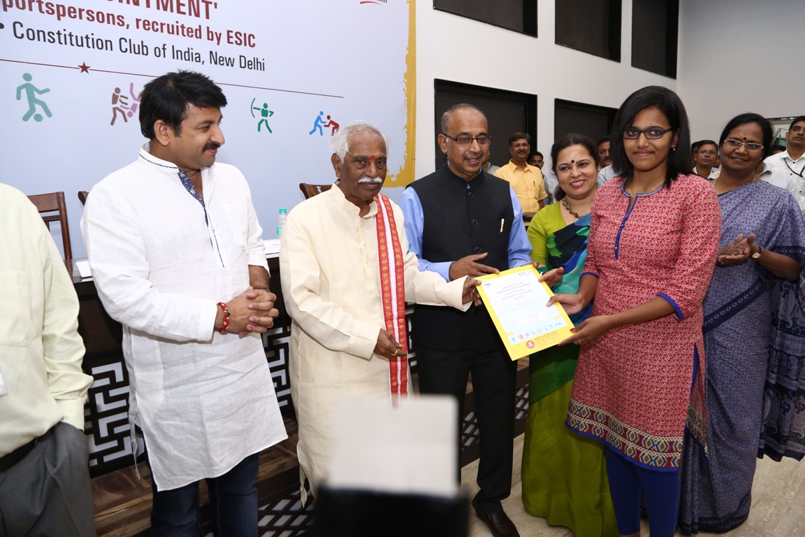 ESIC recruits 135 sports persons from different field of Sports.