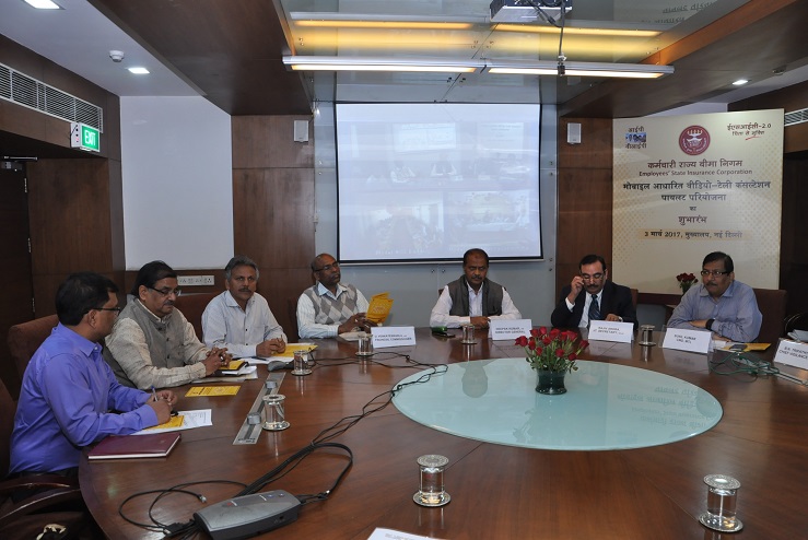 Inauguration of Pilot Project of Mobile based video -  Tele consultation  for ESI Beneficiaries  in the States of Himachal Pradesh and Bihar