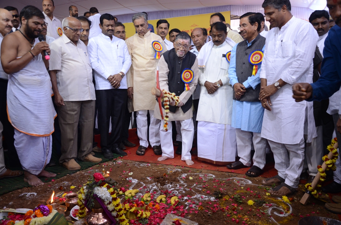 Foundation stone laying for Upgradation of ESI Hospital, Hubli (karnataka) on 25.10.2018